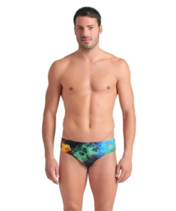 Bañador slip arena Feel para hombre Vibrant Negro – Negro