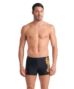 Bañador short arena Feel para hombre Bright Glare Negro – Loro