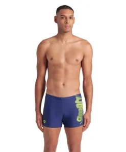 Bañador short arena Feel para hombre Bright Glare Marino – Lima Ártica