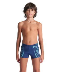 Bañador short arena Performance para niño Poseidonia Azul Marino – Agua