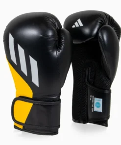 Gants de boxe Adidas Speed Tilt 200 WAKO 10 Oz Noir-jaune-blanc
