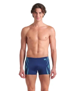 Bañador corto arena Performance para hombre Poseidonia Azul Marino – Agua