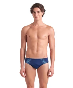 Bañador slip arena Performance para hombre Poseidonia Azul Marino – Agua