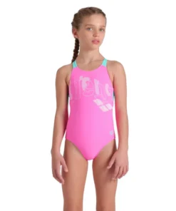 Bañador arena Feel para niña Tales V Back Rosa Impactante