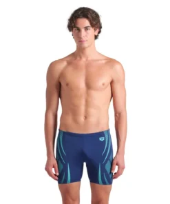 Bañador mid jammer arena Performance para hombre Poseidonia Azul Marino – Agua