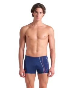 Bañador short arena Performance para hombre Trail Azul Marino
