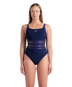 Bañador Shapewear arena para mujer Rosa copa B – Azul Marino