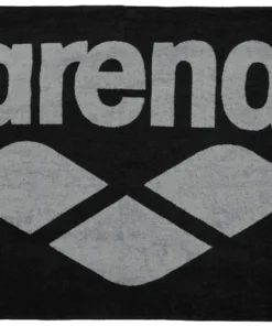 Toalla Piscina Algodón Suave arena – Negro/Gris