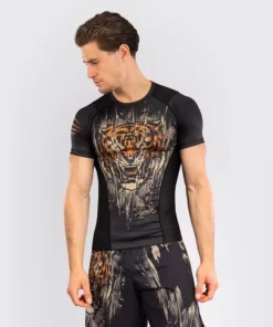 Rashguard Venum Tiger manches courtes Noir