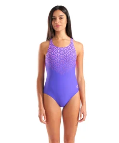Bañador arena Feel para mujer Kikko V Back – Indaco/Orquídea