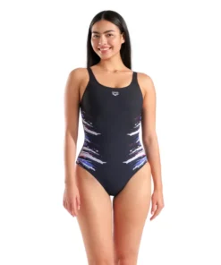 Bañador arena Shapewear Angelica para mujer – Negro/Negro