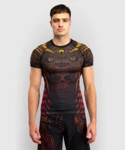 Rashguard Venum Quetzal Fury manches courtes Noir-rouge