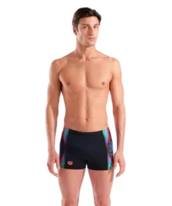 Bañador short arena Performance Two Sides Swim para hombre – Negro