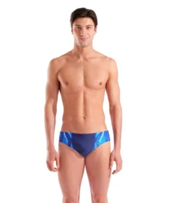 Bañador slip arena Performance Two Sides Swim para hombre – Azul Marino