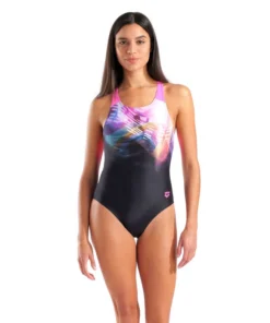 Bañador arena Feel Dreaming V Back para mujer – Negro/Impactante