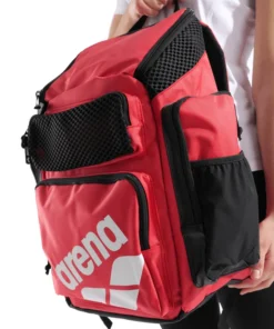 Mochila para viajes, deporte y natación arena One Go 45L – Rojo
