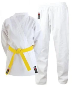 Combinaison de karaté Cimac 7 oz pour étudiant – Blanc