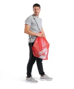 Bolsa para piscina de mesh arena One Go – Rojo