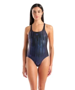 Bañador arena Feel Hyacinth Swim Pro Back para mujer – Negro
