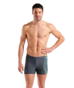 Bañador short arena Feel Basic para hombre – Asfalto