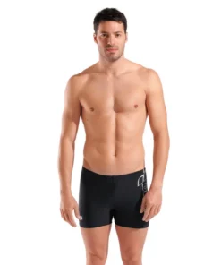 Bañador short arena Feel Scratchy para hombre – Negro