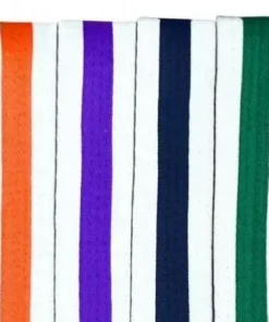 Ceinture de karaté blanche Cimac avec bande colorée