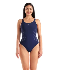 Bañador arena Shapewear Isa para mujer – Marino/Hielo