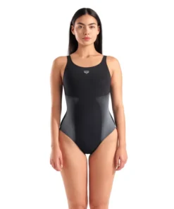 Bañador arena Shapewear Carla para mujer – Negro/Hielo Multicolor