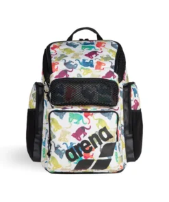 Mochila para viajes deporte y natación arena One Go Allover 45L Leopardo