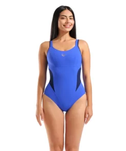 Bañador Shapewear arena para mujer Makimurax R copa B – Azul brillante