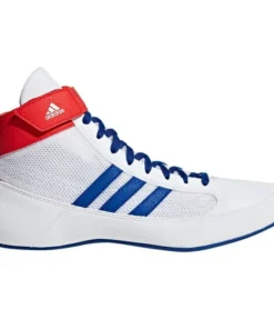 Chaussures de boxe et de lutte Adidas Havoc pour adultes – Blanches