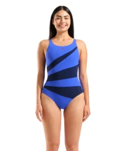 Bañador arena Shapewear Isabella copa B para mujer – Azul brillante