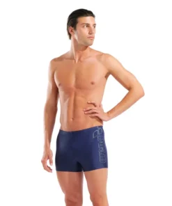 Bañador corto arena Feel Scratchy para hombre – Azul marino/salvia