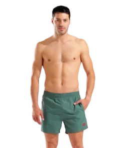 Bañador corto arena para hombre Bywayx R – Salvia/Rojo
