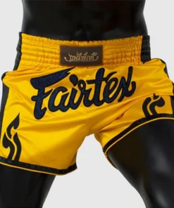 Short de Muay Thai Fairtex Slim Cut – Jaune