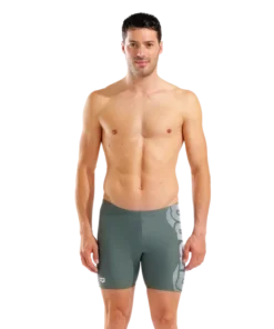 Bañador jammer para hombre arena Feel Graphic Swim Mid – Salvia/Blanco