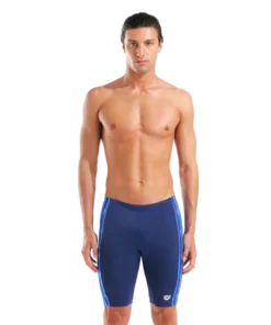 Bañador jammer para hombre arena Performance Stripes – Azul marino/azul multi