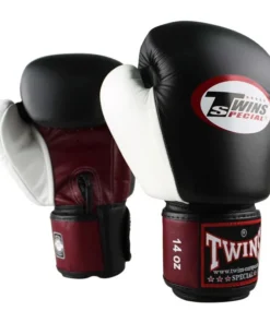 Gants de boxe Twins 3 tons – Noir/Marron/Blanc