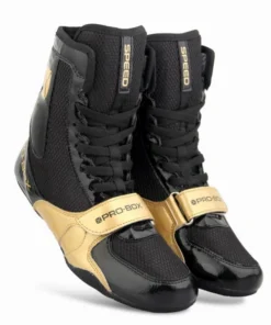 Bottes de boxe Pro Box Speed ​​Lite – Noir/Or