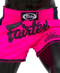 Short de Muay Thai Fairtex coupe slim – Rose