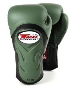 Gants d’entraînement Twins Deluxe – Vert olive