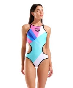 Bañador para mujer arena One Placement Tech Back – Multicolor/Negro