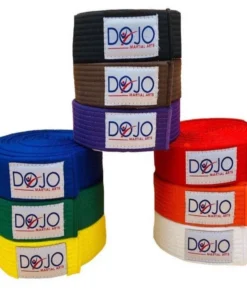 Ceinture d’arts martiaux Dojo Deluxe de couleur unie