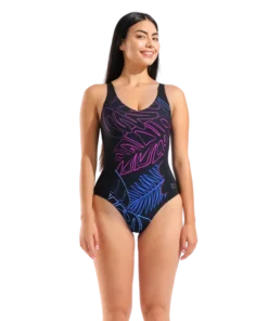 Bañador para mujer arena Shapewear Mia Copa B – Negro Multi