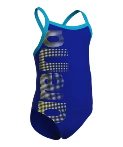 Bañador para niña arena Logo – Azul neón
