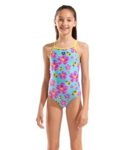 Bañador para niña arena Performance Spring Light Drop Back – Multiusos para el agua