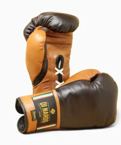 Gants de boxe Di Nardo avec lacets 14 Oz Marron-cognac
