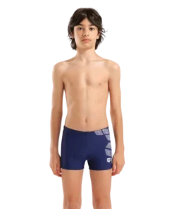 Bañador short para niño arena Feel Kikko – Azul marino/blanco