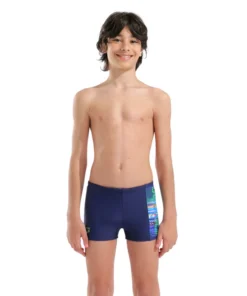 Bañador short para niño arena Feel Lit Logo – Azul marino/Multicolor