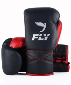 Gants de boxe Fly Superlace – Noir/Rouge